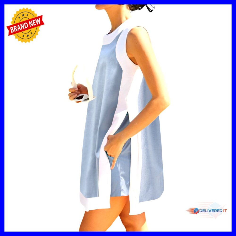 Casual Two-Piece Lounge Set Crewneck Pullover Top Matching Shorts With Pockets